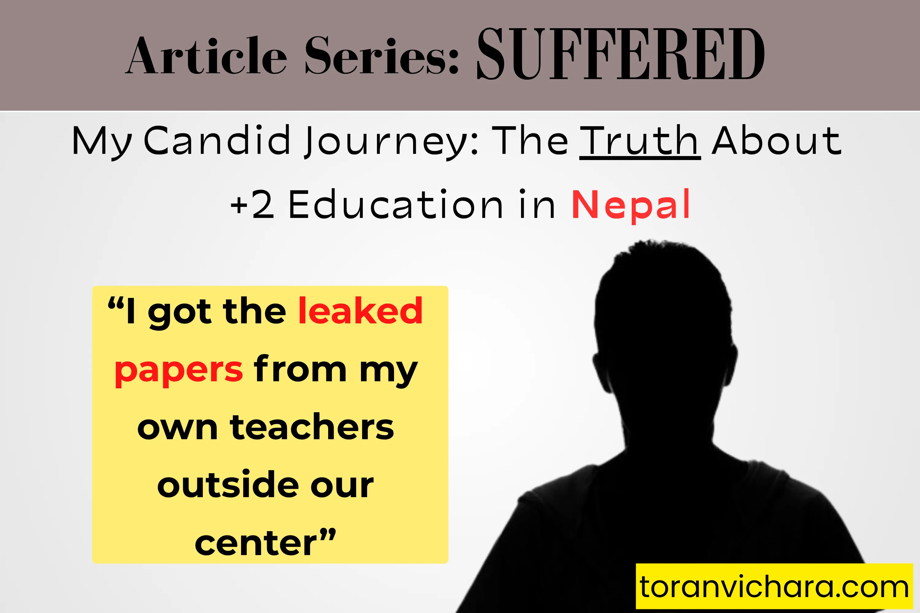 My Candid Journey: The Truth About +2 Education in Nepal ~ Toranvichara
